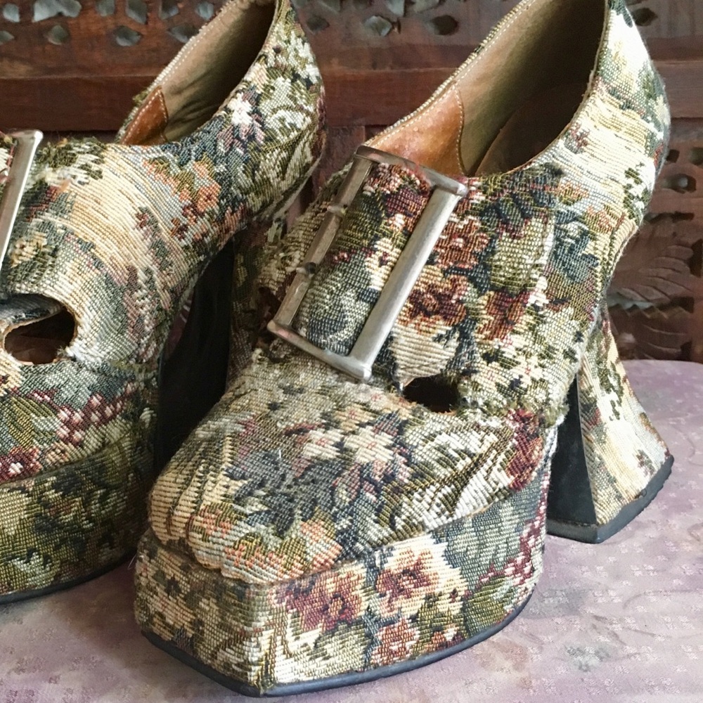 Original 90’s  John Fluevog Floral Tapestry 7